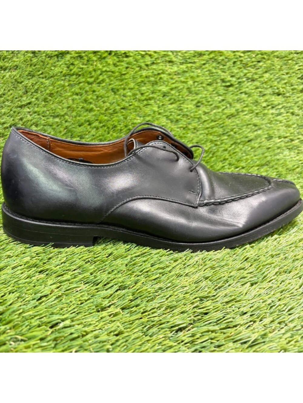 Allen Edmonds Parkway Mens Size 9 Black Stitch Split Toe Oxford Dress Shoes